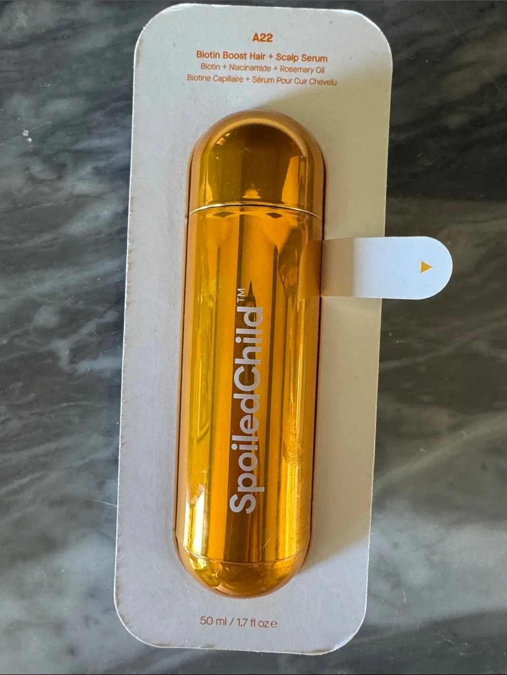 Spoiled Gold Metallic Travel Serum Vessel